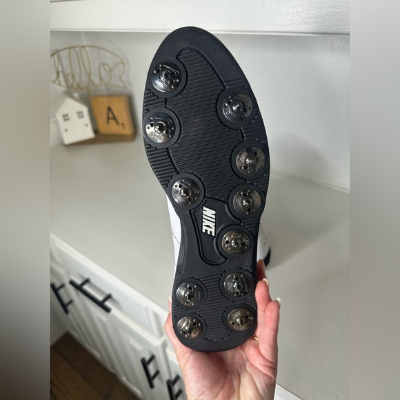 Nike Golf White and Black Wingtip Saddle Women's Shoes - Sie 9 - Picture 7 of 9